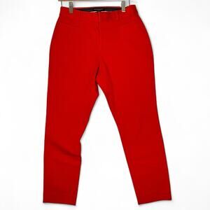 Banana Republic Red Cropped Pants Ankle Length